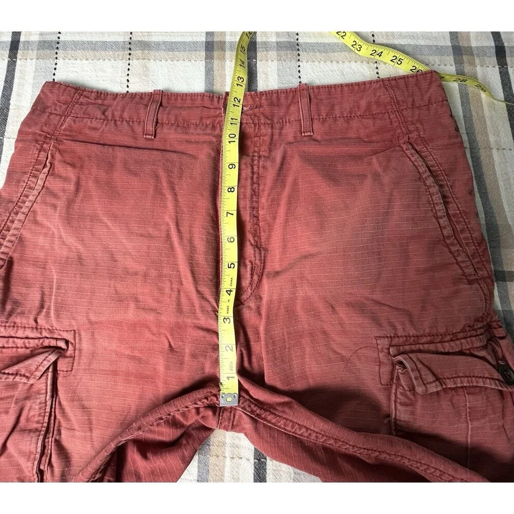 Levi’s Men’s Cargo Shorts Size 34 Rust/Red 100% Cotton Workwear Pockets